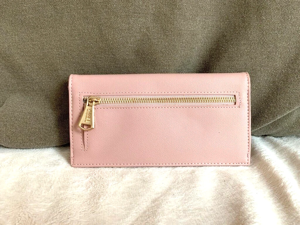 AIMEE KESTENBERG WALLET LIGHT PINK SNAP CLOSE VEGAN LEATHER BIFOLD CLUTCH  NWOT | eBay