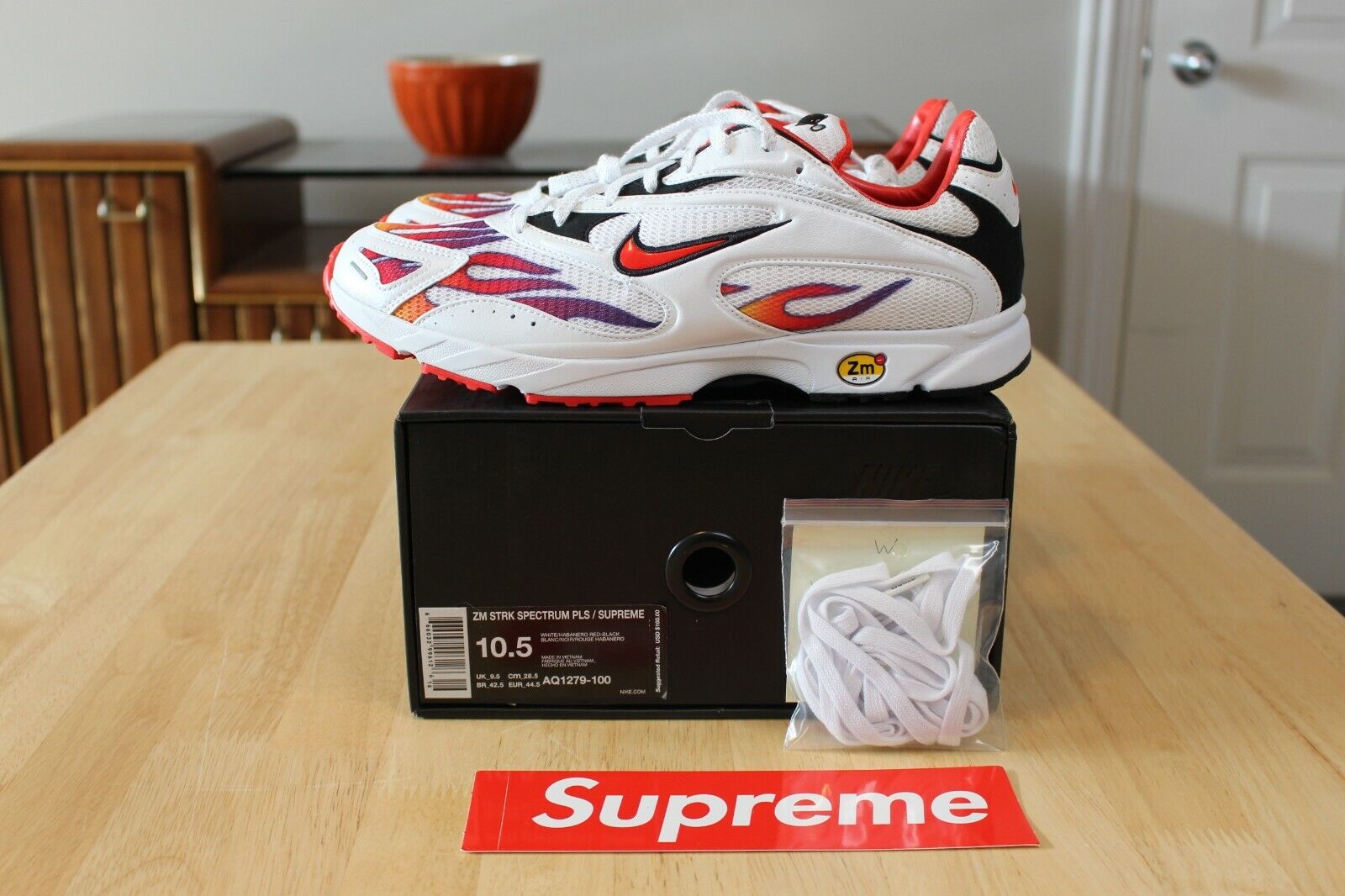 orquesta Querido baño Nike Zoom Streak Spectrum Plus Supreme White Habanero Red AQ1279-100 SZ  10.5 NEW | eBay