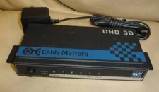 Cable Matters 4 Port HDMI Splitter With 4K Resolution Support UHD 3D 103073