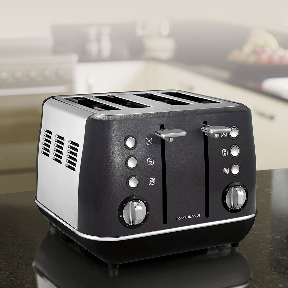 Slice Toaster Evoke Toaster Morphy Richards Evoke Black Slice