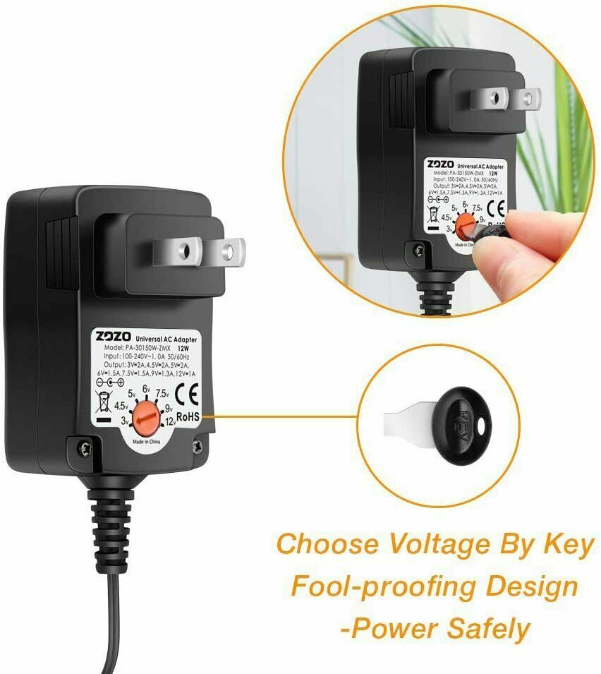 For INTERTEK Charger Universal Multi AC Adapter Charger Power Supply ...