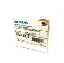 NEW SIEMENS 50MA3HJE CONTROL STATION