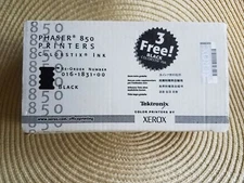 Phaser 850 Colorstix Xerox ink Tektronix 3 Black  016-1831-00