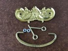 Vintage Anglo-American Brass Co ~ Stamped Drawer Handles. Brass Bail Pulls. 3” — photo 3