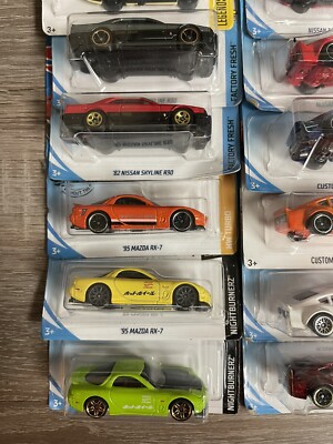 Hot Wheels Japan, Japanese Asian Muscle Lot of 18 RX-7, 240Z
