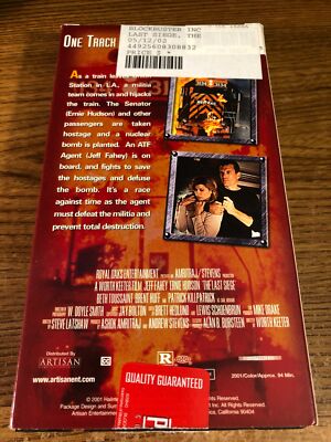 The Last Siege VHS VCR Video Tape Movie Jeff Fahey Ernie Hudson