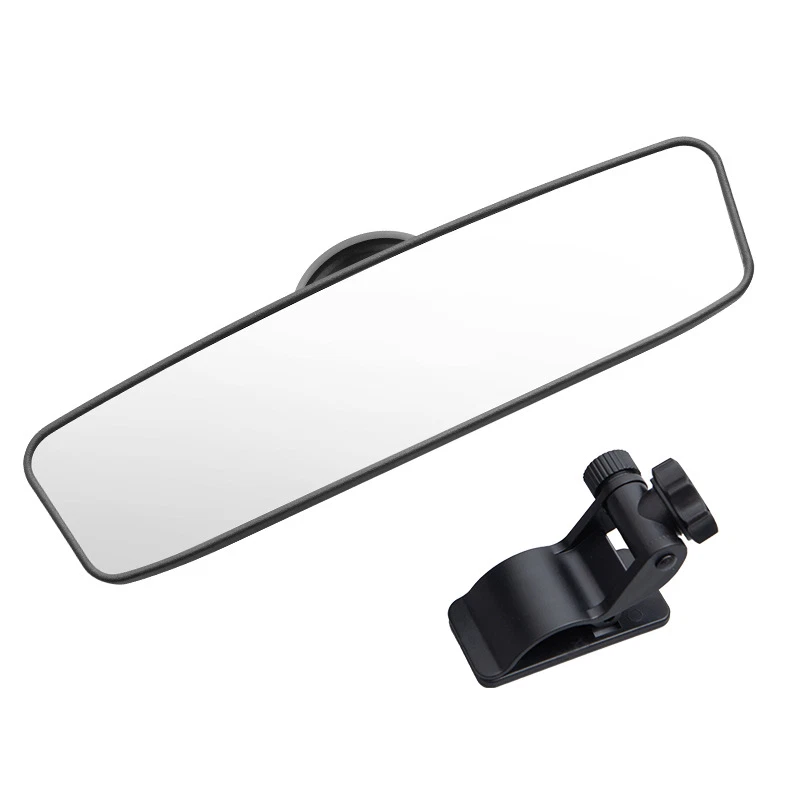 Espejo retrovisor universal antirreflejo HD espejo interior coche ventosa y clip Foto 4 de 4