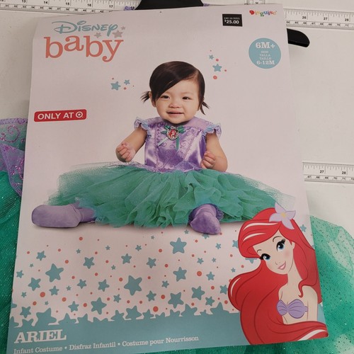 Disney Baby Ariel The Little Mermaid Halloween Infant Baby Costume 6-12 Months