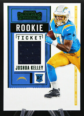 2020 Contenders JOSHUA KELLEY #RTS-JKE Rookie Ticket Swatches CHARGERS    