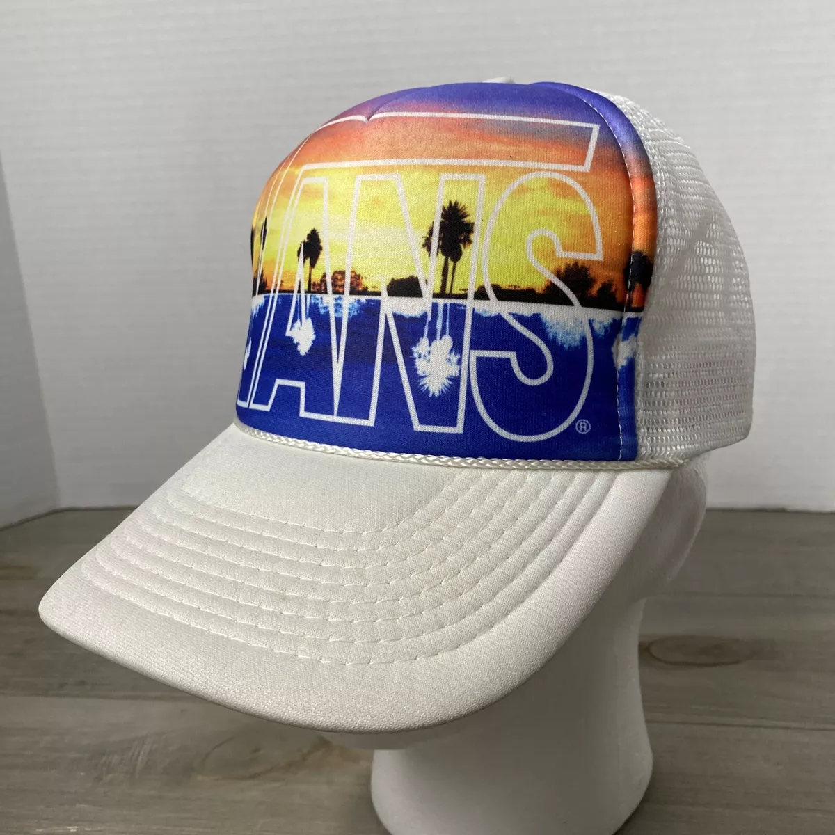 Vintage Vans Otto Collection Beach Scene Snapback Trucker Hat Cap