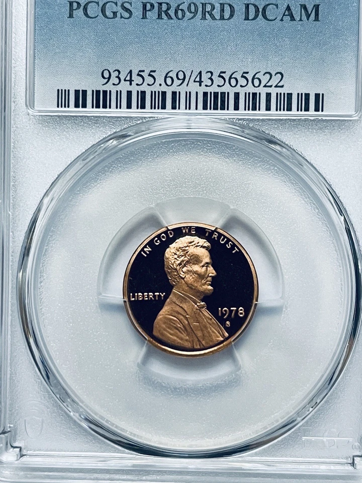 1978-S Lincoln Memorial Reverse Cent PCGS PR69RD DCAM - Image 3 of 4