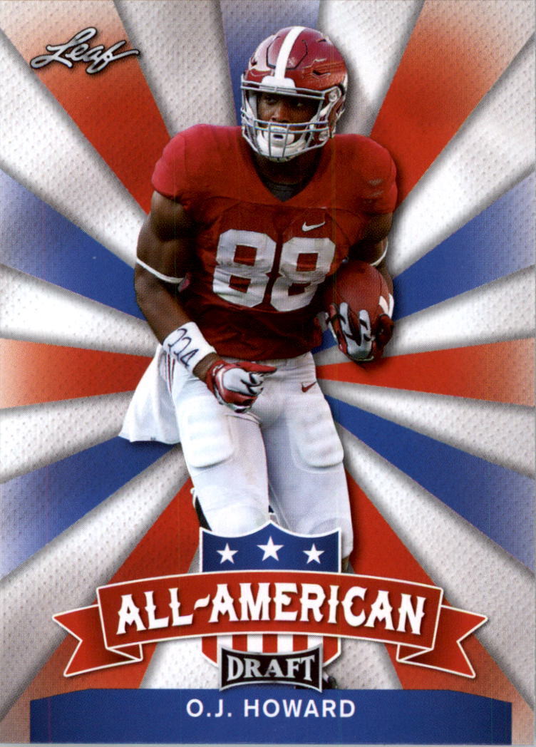 OJ Howard Leaf Draft All-American #AA17 Base