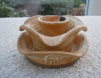 Vintage Malcolm Flatman Sutton Studio Keramik Kerzenhalter