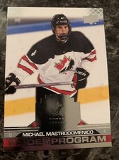 Michael Mastrodomenico  2022 team canada juniors pride of the program #95