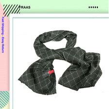 Fraas The Scarf Company. Made in Germany 100 Acrylic Scarf Black/ Color Grey