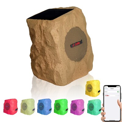 5Core Outdoor Wireless Garden Speakers Bluetooth Rock Waterproof TWS Linkable