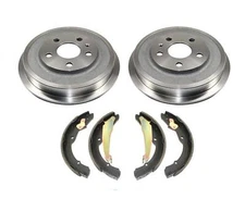 Rear Brake Drums & Brake Shoes For 2011 2012 Volkswagen Jetta 2.0L 2.5L