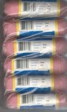 Crochet/ tatting thread size 8 6 skeins coral  B8 