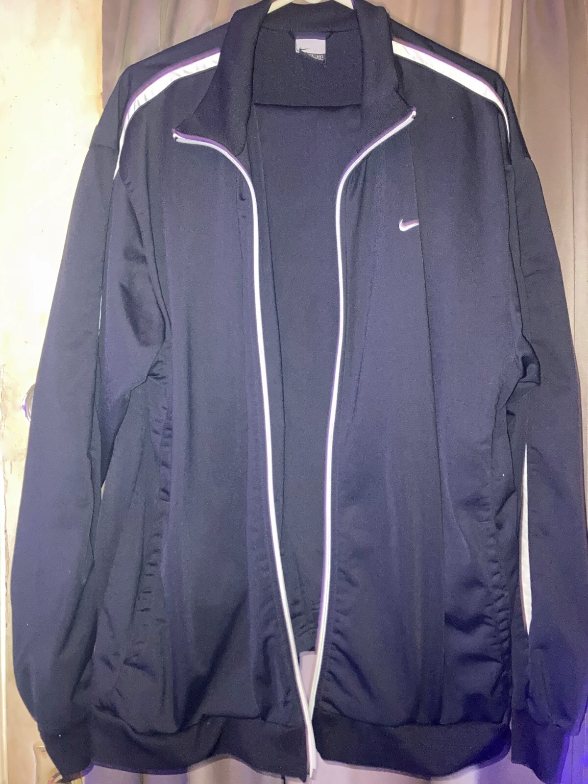 RARE! Vintage NIKE Tracksuit Black w/ White Stripe 2XL Excellent