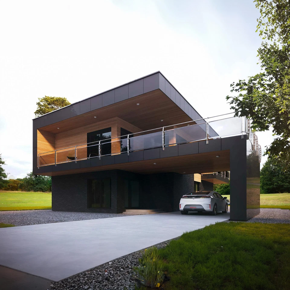 PREFAB LOG CABIN HOME KIT NATURAL WOOD 2600 ft² / 241 m² - DISCOUNT CARD 3% off - Image 3 of 4