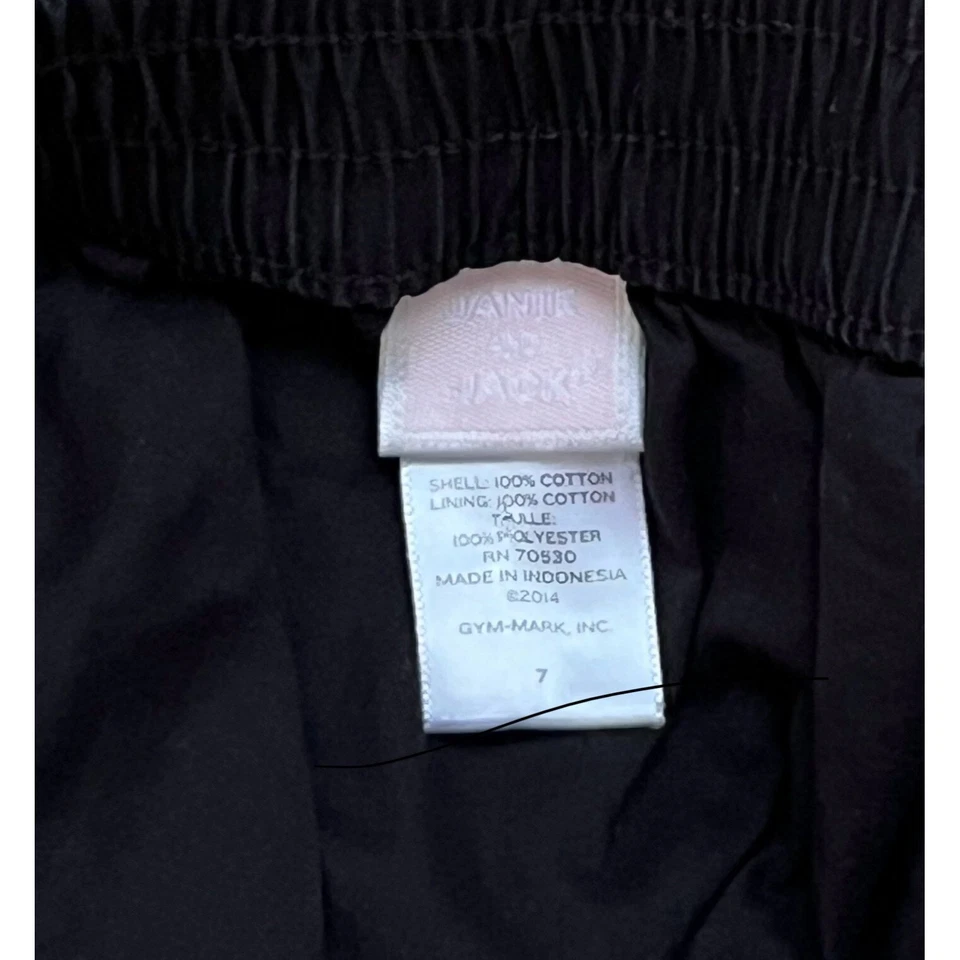 $58 Janie And Jack 7 Ар-деко Дорогая юбка черного цвета слоновой кости Эластичные карманы на талии - Изображение 4 из 4