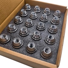 4X SCHWARZE RADVERRIEGELUNGSMUTTERN - FORD FIESTA M12x1.5 (OE STIL) SET