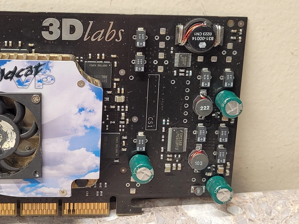 VINTAGE - AGP VGA 3Dlabs Wildcat VP760 64mb sdram VERY RARE - RETRO XP BUILD - Image 3 of 4