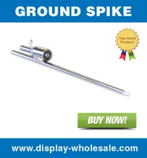 Ground Spike for Feather Teardrop Flag Free Spinning Stake Mount