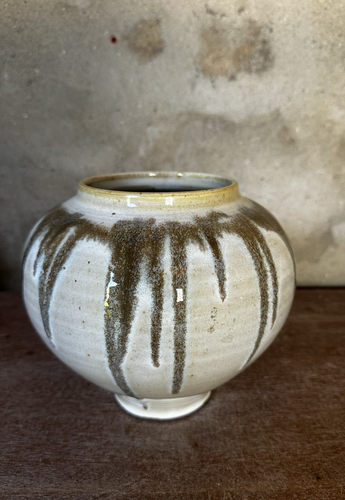 Vintage Becky Nelson "Head of Clay" Studiokeramik Vase 18 cm hoch