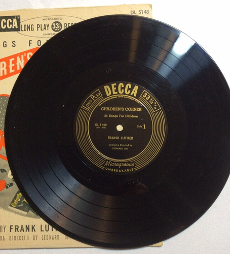 DECCA Children's Corner 24 Songs For Children Sung By Frank Luther Record DL5148 - Imagen 4 de 8