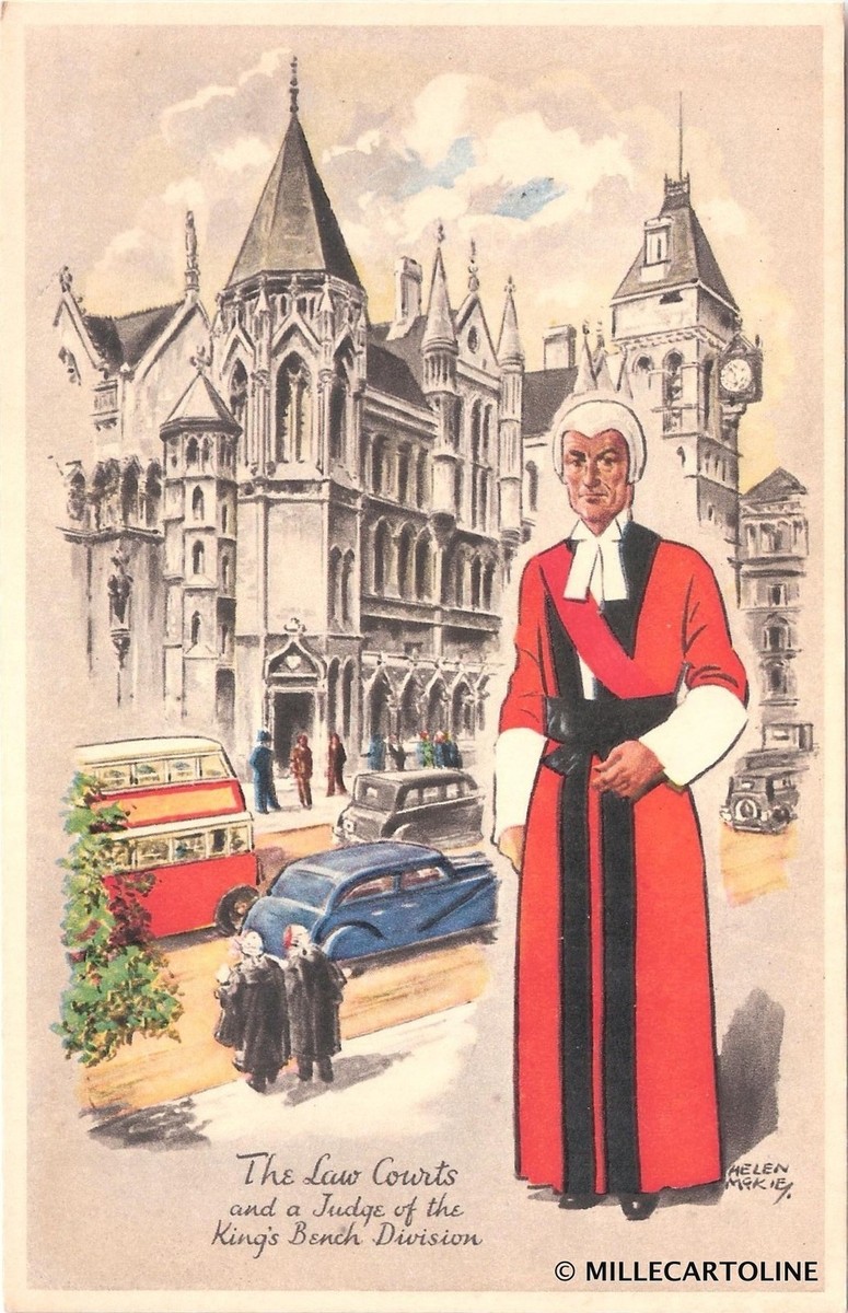 ENGLAND London The Law Courts A Judge of the King's Bench Division