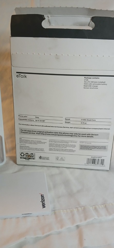 Verizon Wireless Kazuna ETalk KAZ-F019 Flip Phone | 3G | 2.8 In | Quad - Foto 3