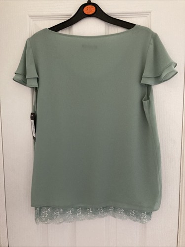 Bnwt Women’s LE Group Woman Stunning Green Top Size 10/12 - Picture 7 of 9
