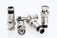 BNC Compression Connector For RG59/RG6 Coaxial Cable CCTV Satellite Multi-Pk LOT