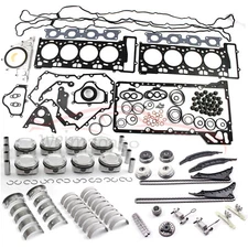 N63 Engine Overhaul Rebuild Kit w/ Pistons & Rings Set for BMW 550i 750i X5 4.4L