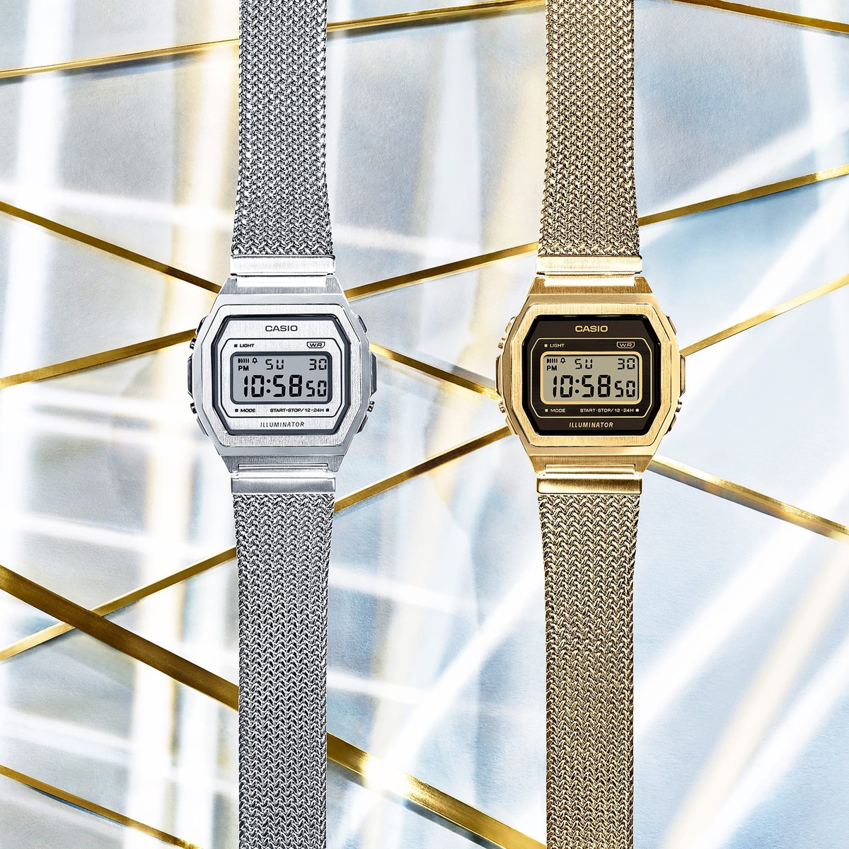 カシオ　A1000MGA-5JF CASIO A1000MGA-5JF standard PREMIUM series unisex Gold Full