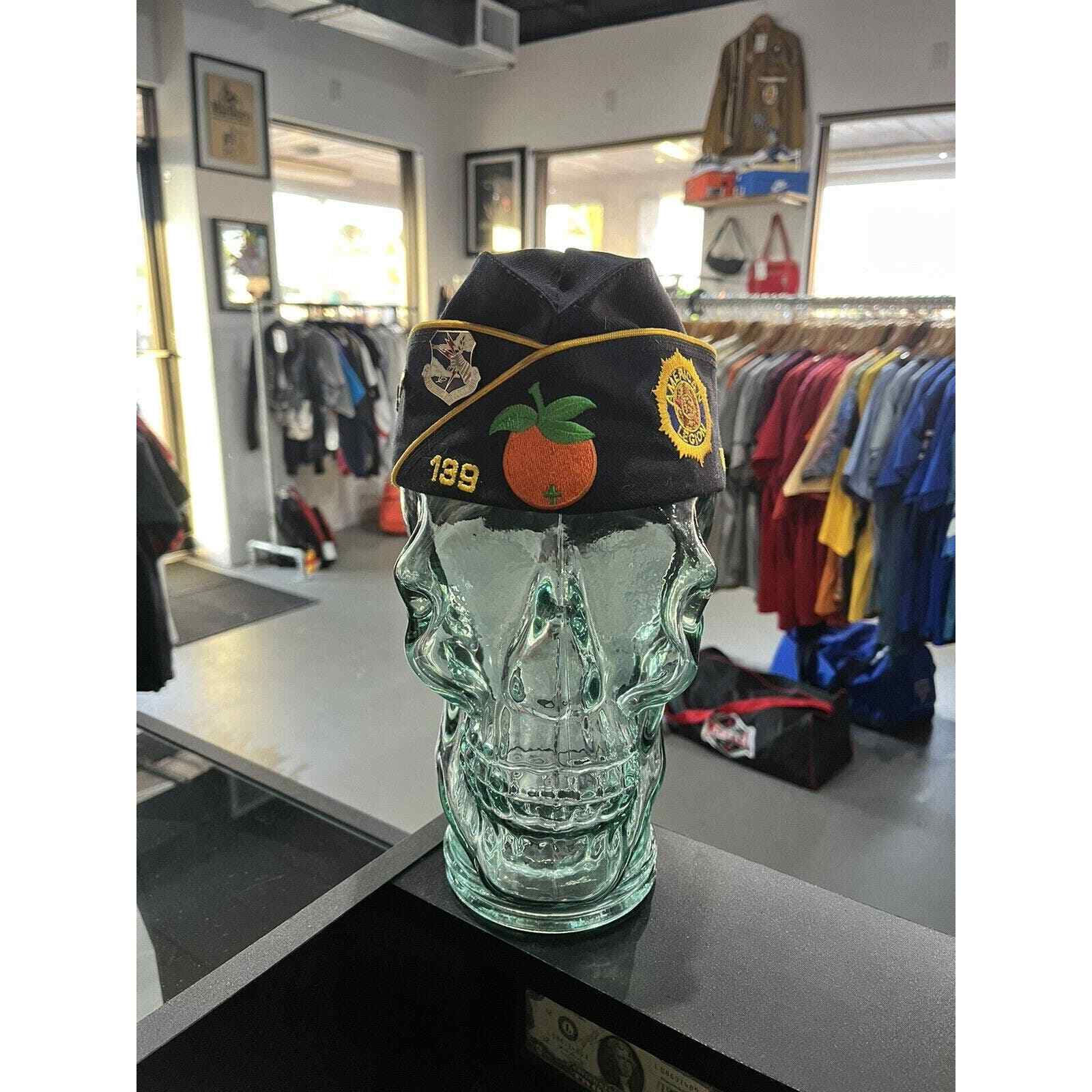 Vintage American Legion Tampa Florida Illinois Camel Cap Hat 139 Veteran WW2