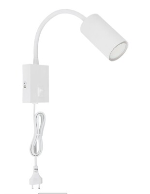 NEU GLOBO GU10 Robby Wandleuchte Industrial Leselampe Spotleuchte Flexibel weiß