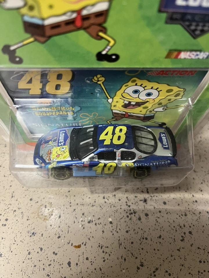 JIMMIE JOHNSON #48 LOWE'S SPONGEBOB SQUAREPANTS 2003 Action 1/64 NASCAR NIB - Image 2 of 3