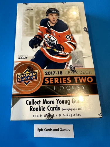 ( 2017-18 Upper Deck Series 2 ) Hockey HOBBY Box - Sealed UD - YG - Clear Cut ?