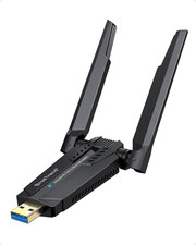 AXE5400 Wifi 6E USB Adapter, Tri-Band Long Range USB Wifi Adapter for Desktop PC