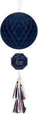 Navy Bride Bridal Shower Wedding Theme Party Honeycomb Tassel Decoration