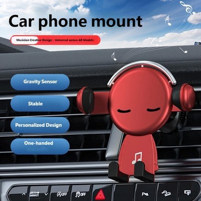 Car Phone Holder Car Air Vent Mount Holder for 4.7-6.7in Device Auto Clamping