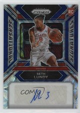 2023 Panini Prizm Sensational Signatures Blue 29/49 Seth Lundy #SS-LU Auto 8az