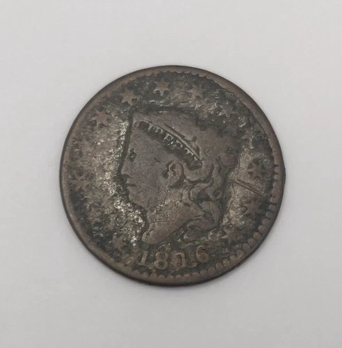 Photo of a 1816-P Large Cent from an eBay listing that sold on Jul 22, 2026