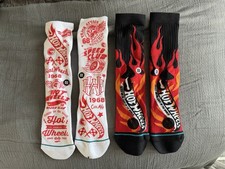 Mattel Hot Wheels X Stance Socks Lot 2 Pairs Men's Medium
