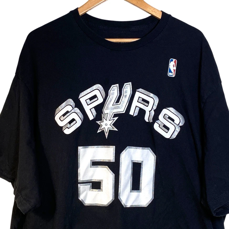 Camiseta NBA Spurs #50 David Robinson El Almirante Mitchell y Ness Talla 3XL Foto 2 de 4