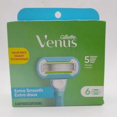 Gillette Venus 5 Blades 6 Cartridges Extra Smooth New