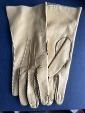 Vintage Genuine Deerskin Leather Gloves Women  s Sz 6 Camel Brown USA