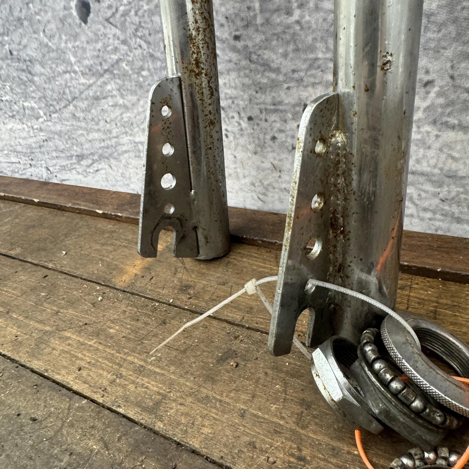 Horquilla BMX Schwinn Scrambler de colección acero cromado roscado 20 cojinetes de auriculares Foto 3 de 4